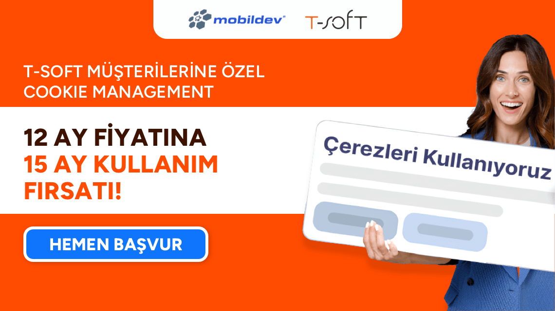 Mobildev'in Çerez Yönetim Servisi Cookie Management Uygulama Marketimizde