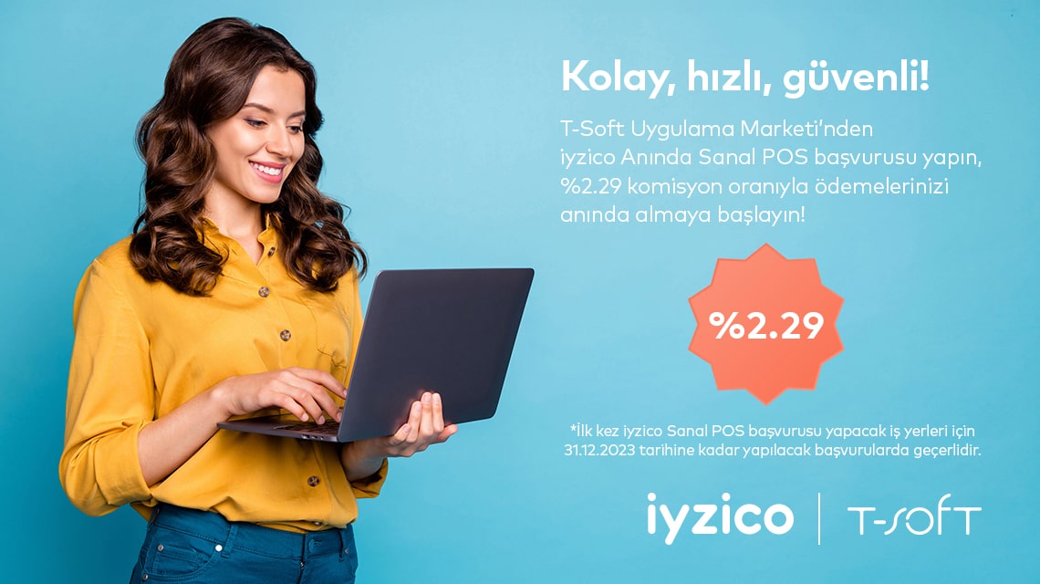 Anında Sanal POS Başvurusu Yapan Üye İşyerlerine %2,29 Komisyon Oranı