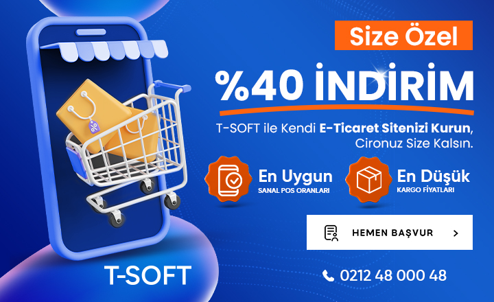 T-Soft E-Ticaret Paketlerinde %40 İndirim