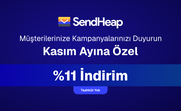 T-Soft Müşterilerine Özel SendHeap Paketlerinde %11 İndirim